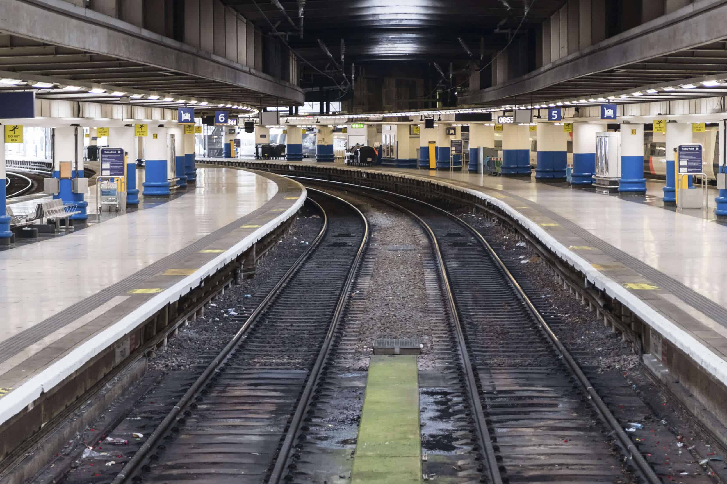 Second Day of National Rail Strike in London