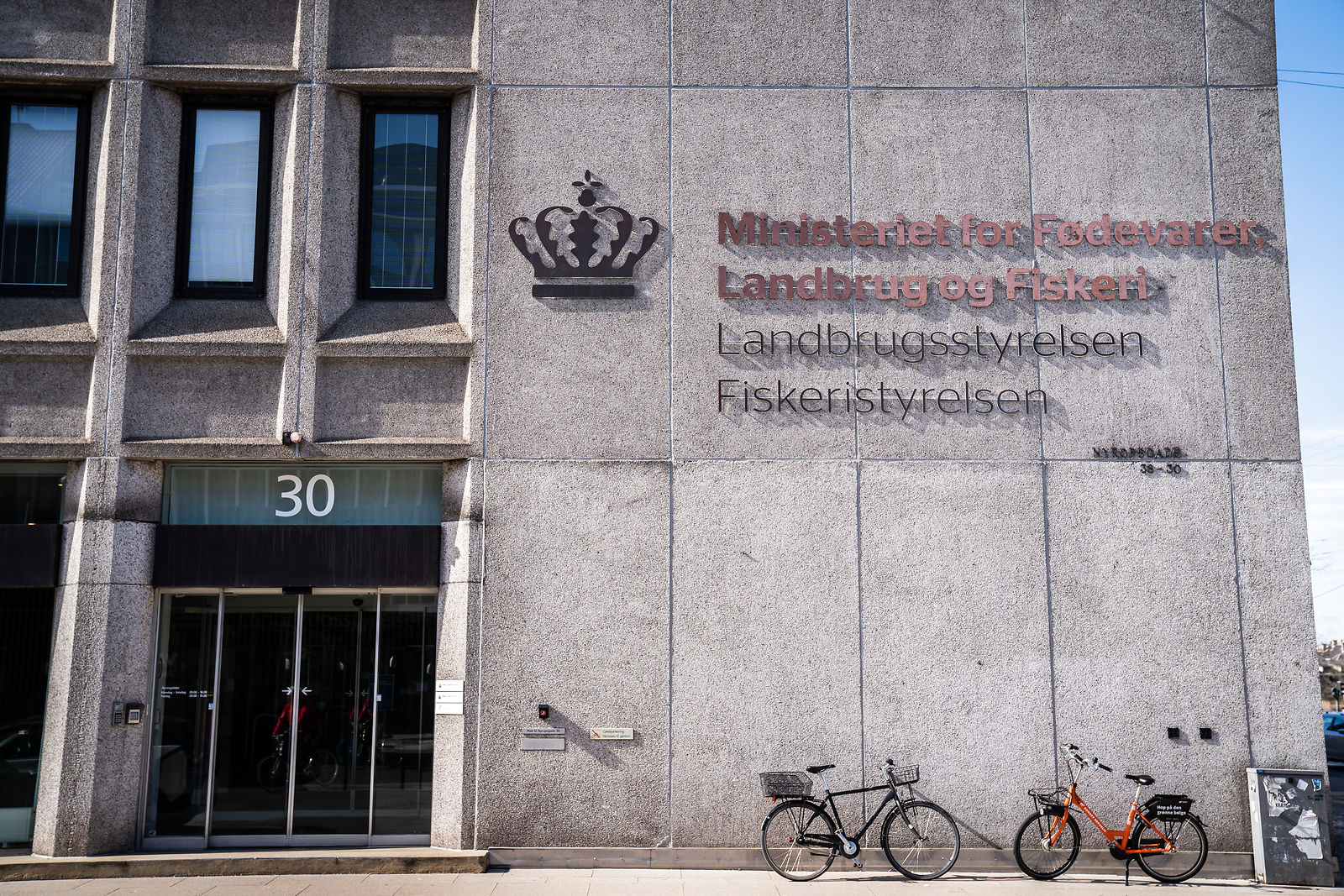 Eksteriør af diverse styrelser i København