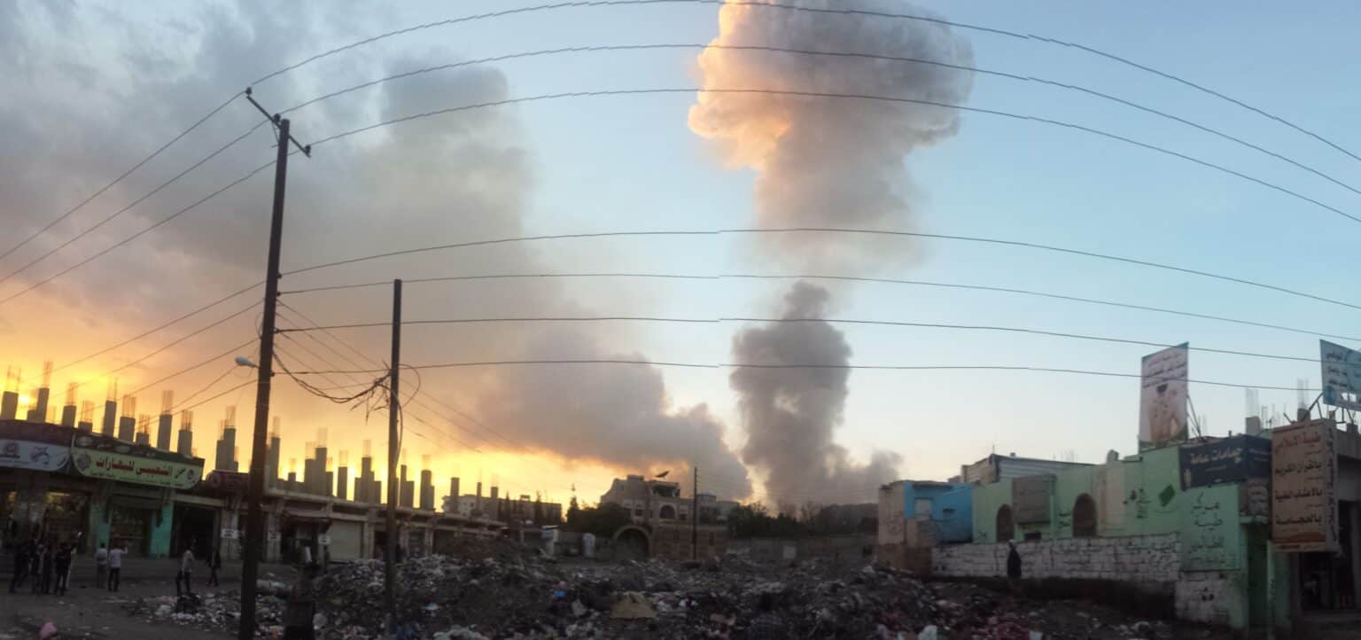 Air strike in Sanaa 11 5