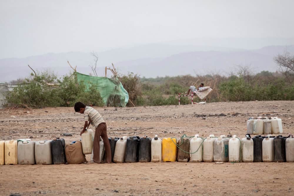 Yemen IDP settlement near Beni Hassan