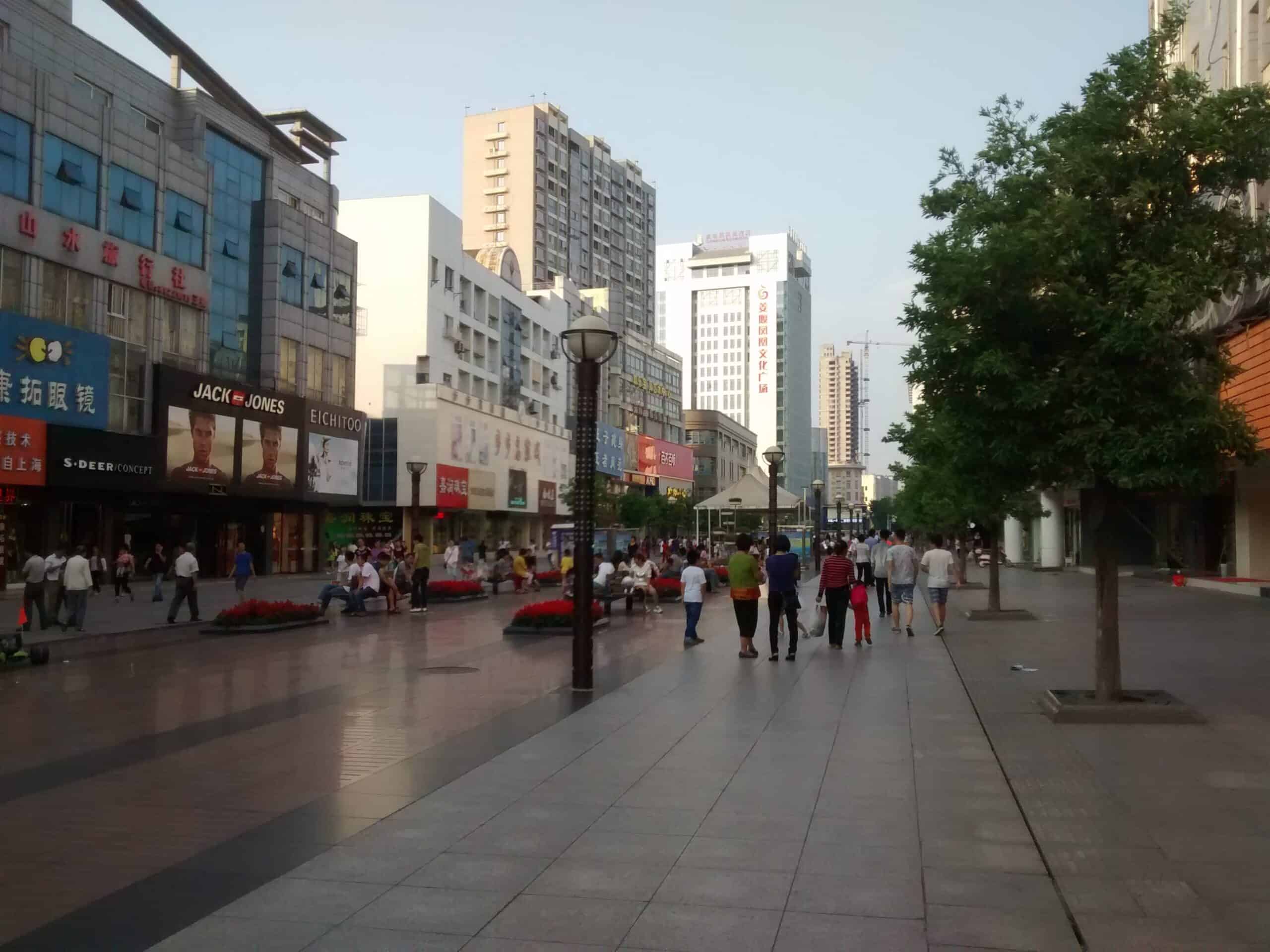 Walking street in Jiangyan