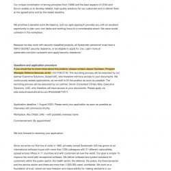 Potential applicants should call a Danish phone number for more information.