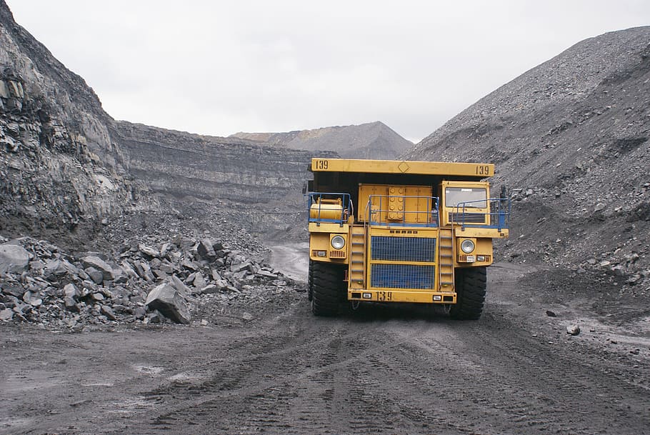 Production coal mining minerals outdoor colliery