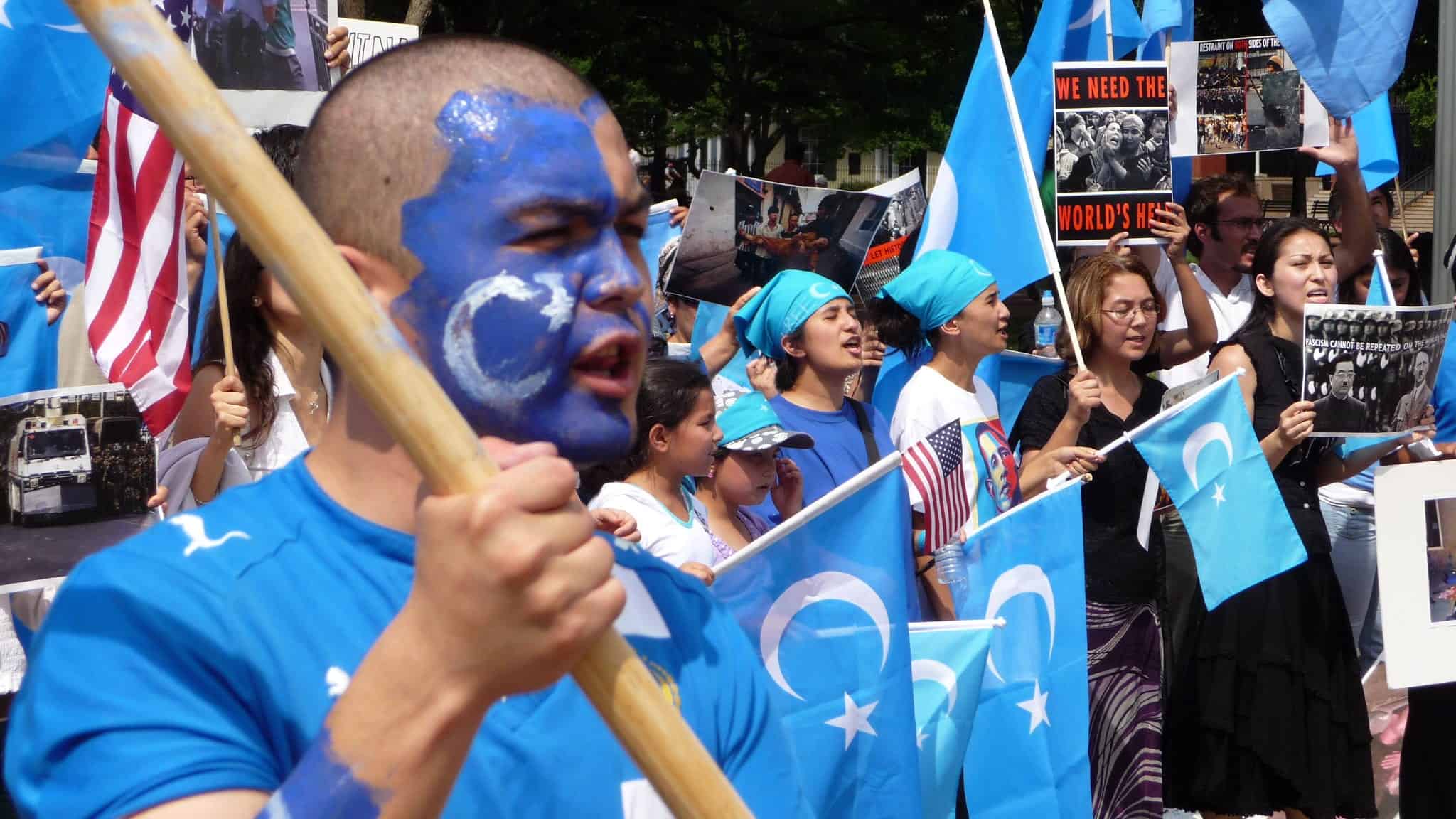 Uighur protest