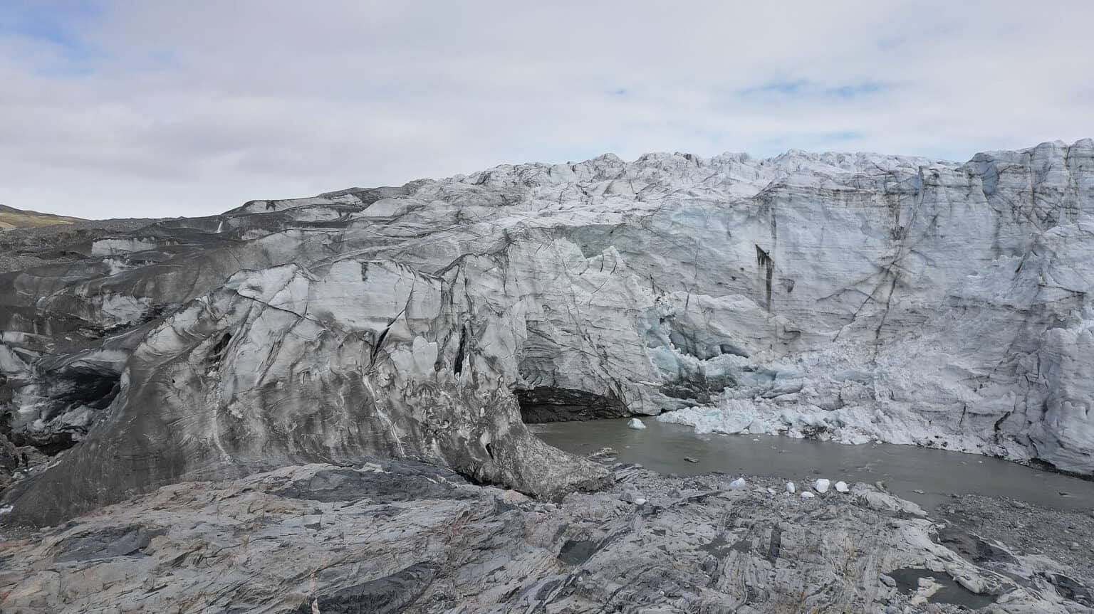 Indlandsisen Nær Kangerlussuaq Søndre Strømfjord Grønland 18. August 2024