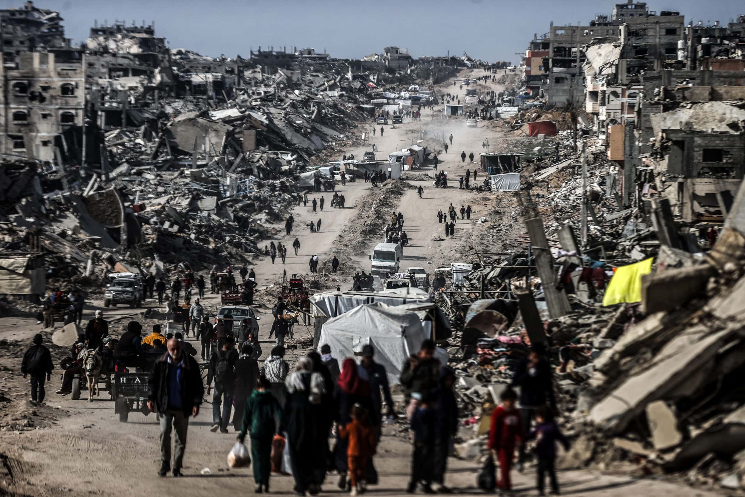 Displaced Palestinians Continue To Return To Their Homes In The North