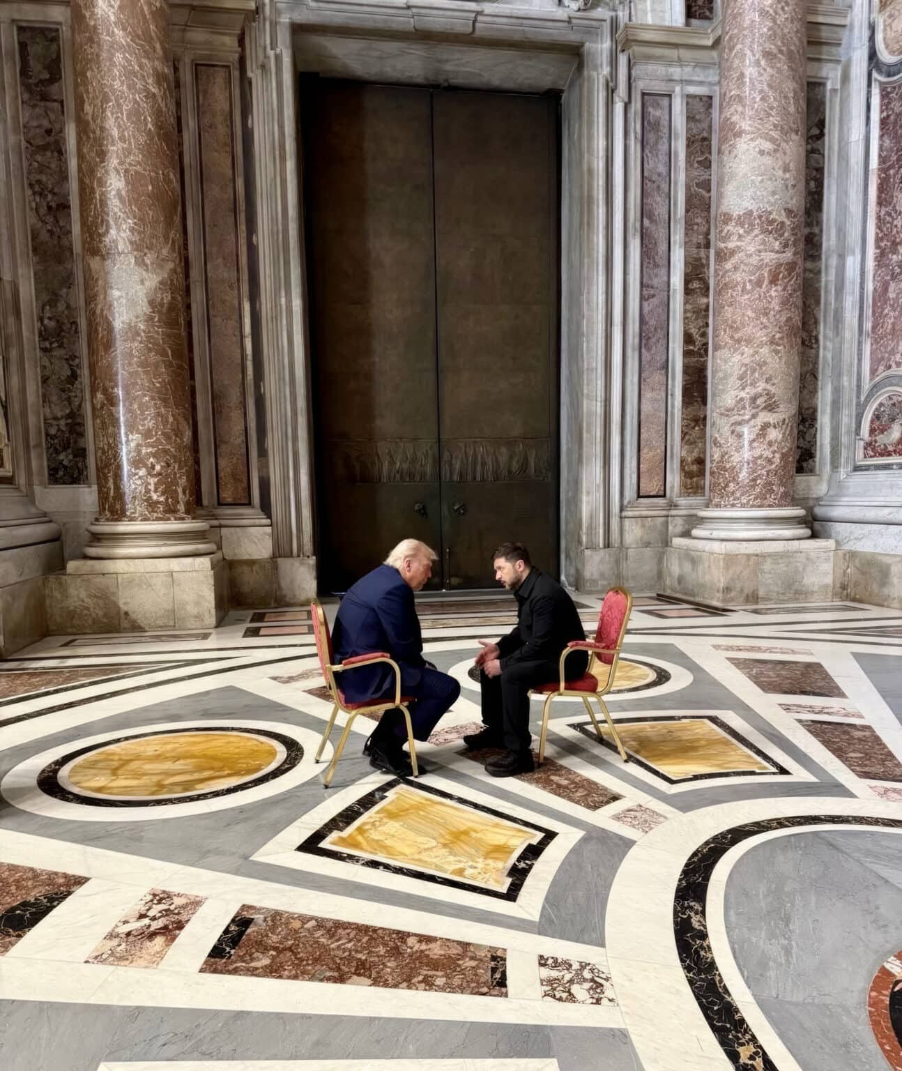 Ukrainian President Volodymyr Zelenskyy Meets With U.S President Trump, Vatican City, Vatican 26 Apr