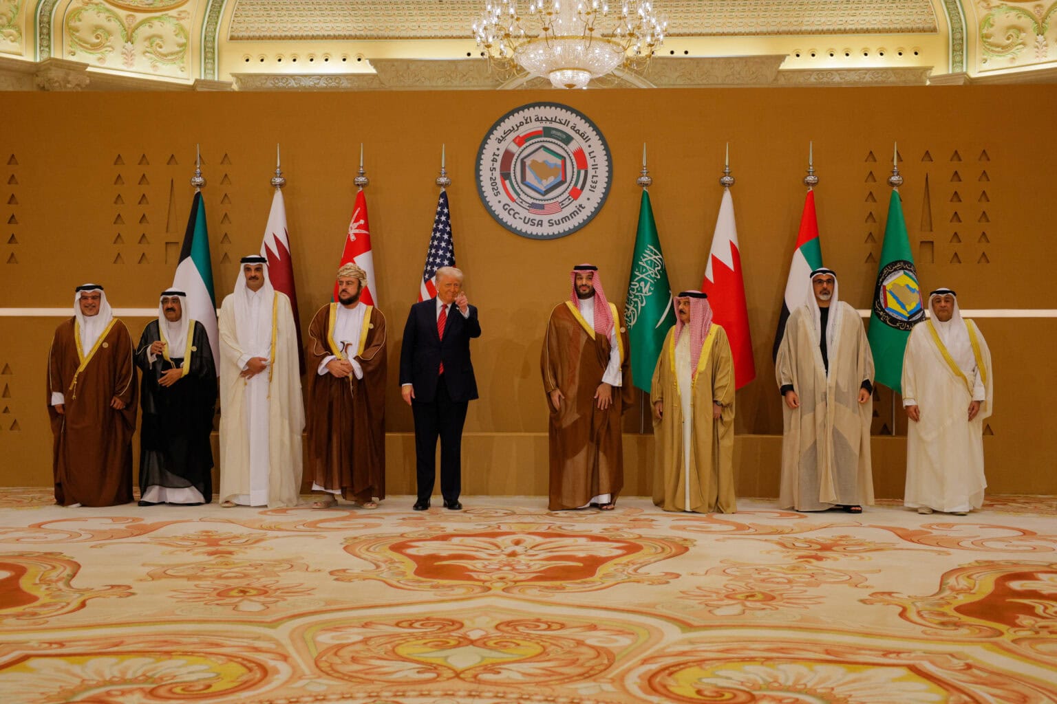 U.s. president trump attends a gcc summit, in riyadh