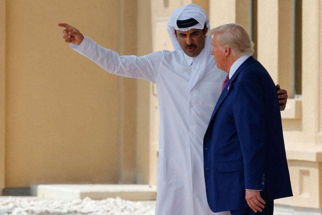 U.s. president trump visits qatar
