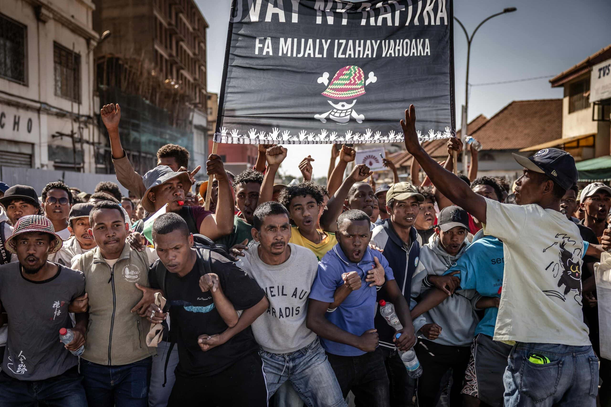 Madagascar economy unrest demo
