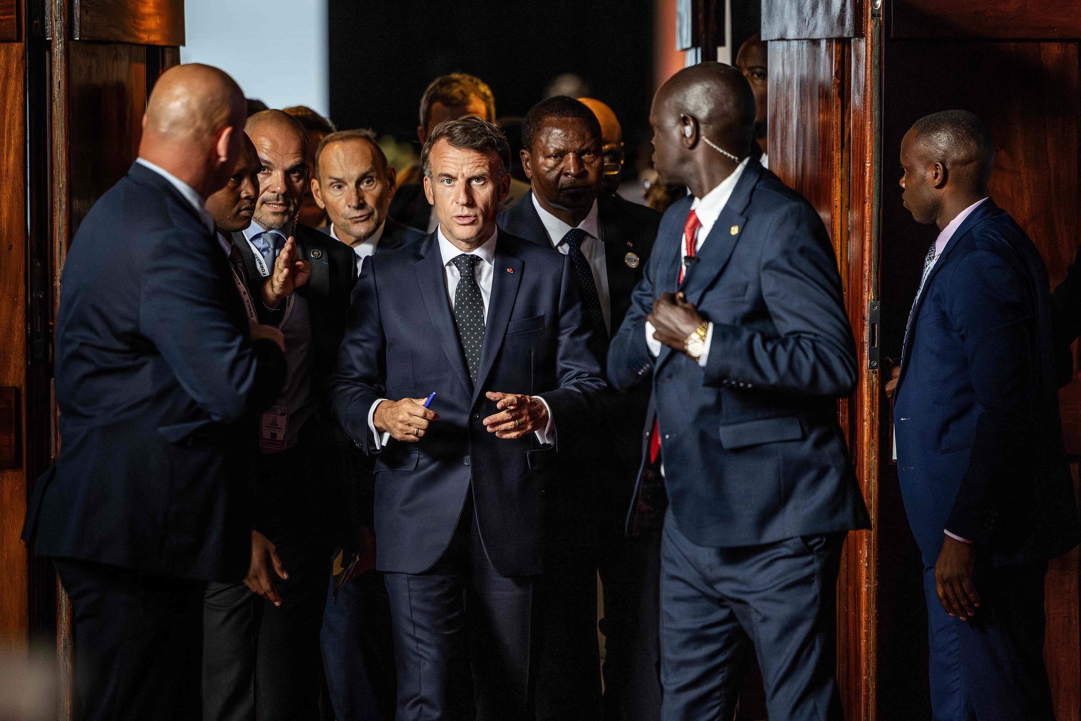 TOPSHOT KENYA FRANCE DIPLOMACY SUMMIT