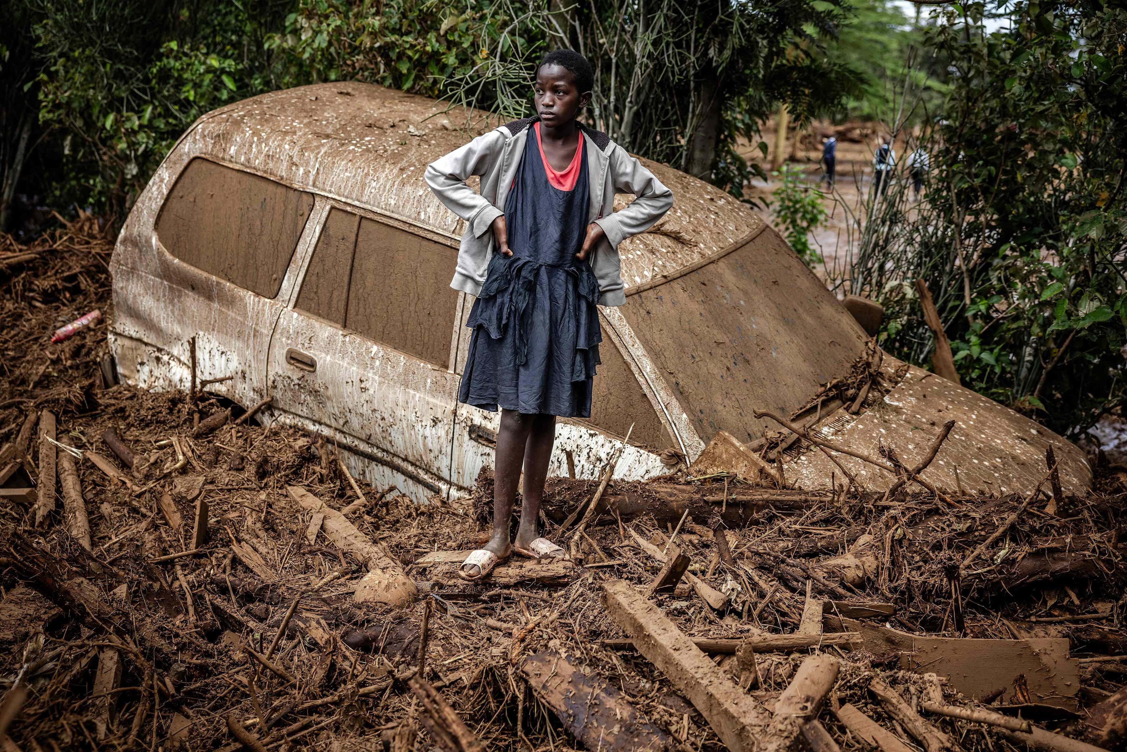 TOPSHOT KENYA WEATHER FLOODS
